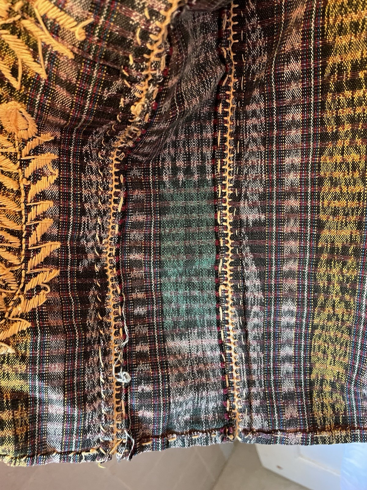 Vintage Handmade and Embroidered Guatamalan Jacket Pre-owned Excellent Condition