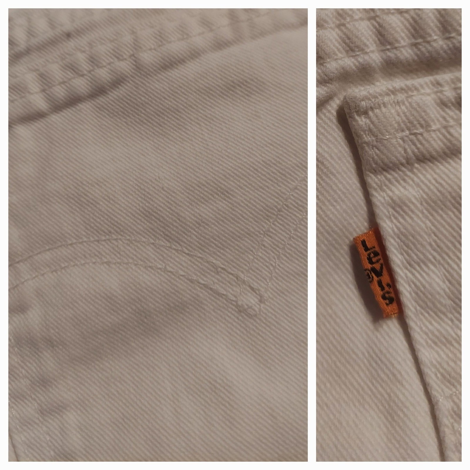 Levis Womens 90s Vintage 912 White Denim High Rise Jeans Made in USA Size 26/30