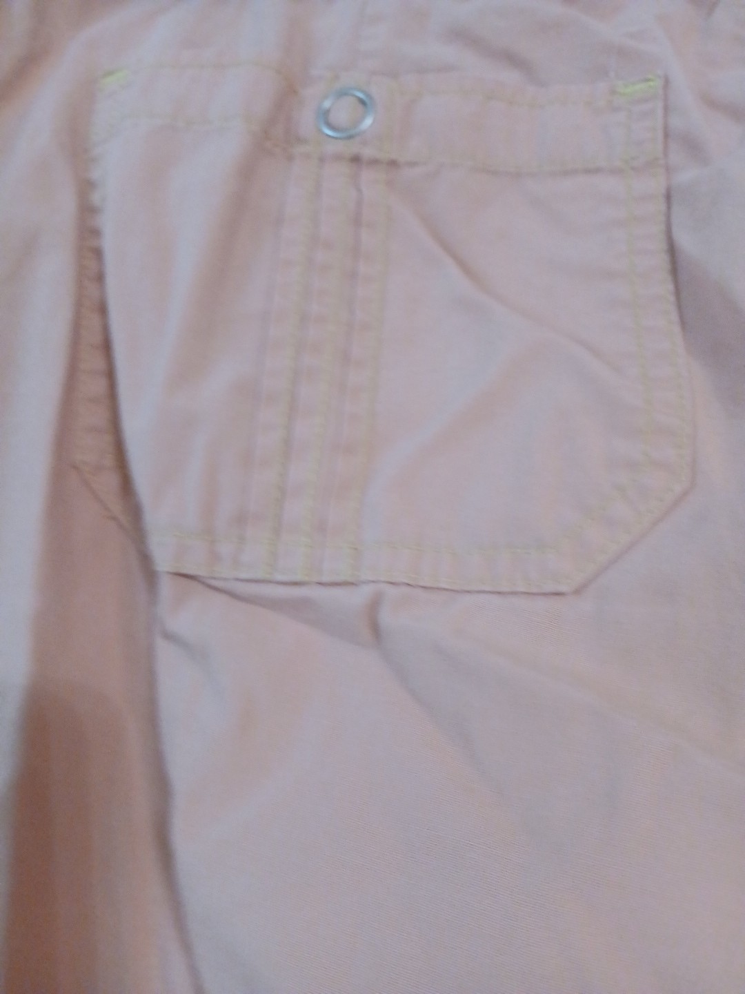 Zena Jeans Women’s Vintage Size 12 100% Cotton Peach Colored Cropped Pants With