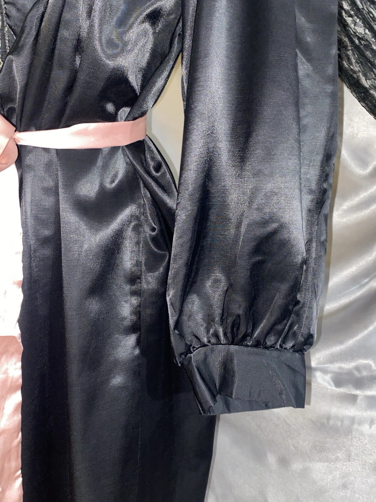 VTG Satin SHINY GOLD NIGHTGOWN POETS ANASTASIA PULLOVER NIGHT DRESS ROBE 44