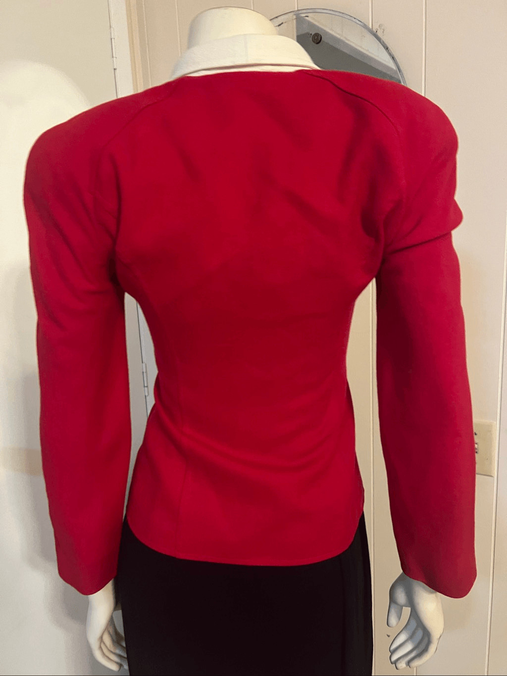 Vintage PSI Couture Red Wool Blazer Union Label Smart! 2
