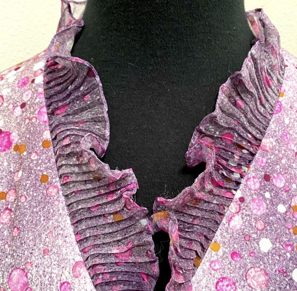 Beautiful Vintage 1970’s Umbo By Parues Feinstein Lavender Dress