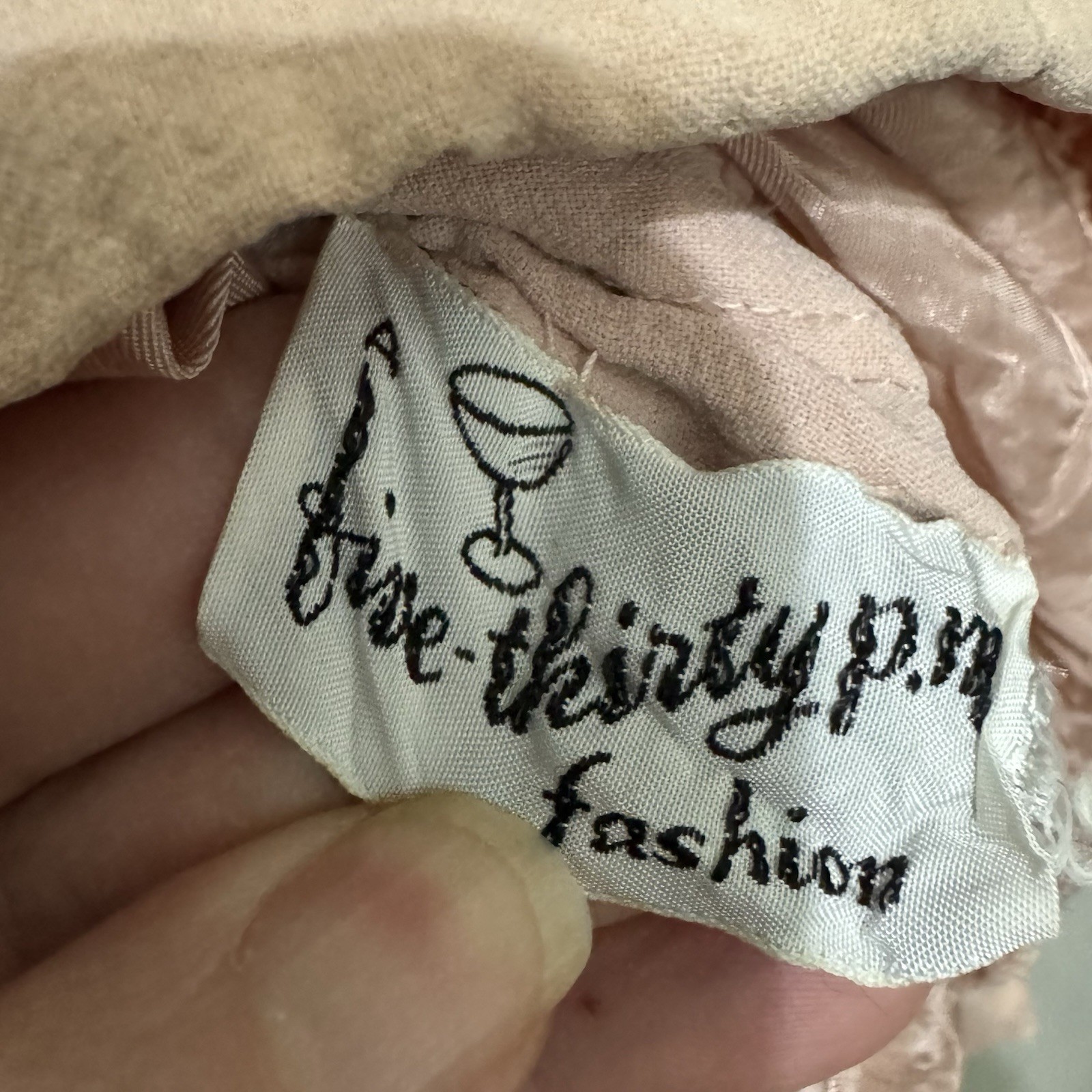 Vintage 50s 60s Beaded shift cocktail Dress pink size Small 5:30 Fashions XS