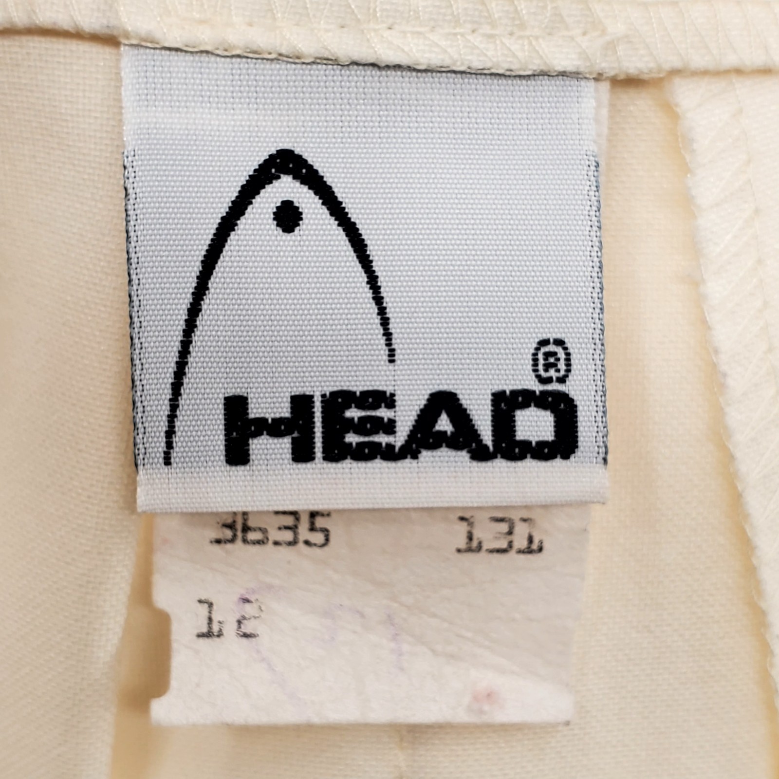 VTG 80s HEAD Sportswear Pleated White Tennis Skirt Pickleball Preppy Courtcore