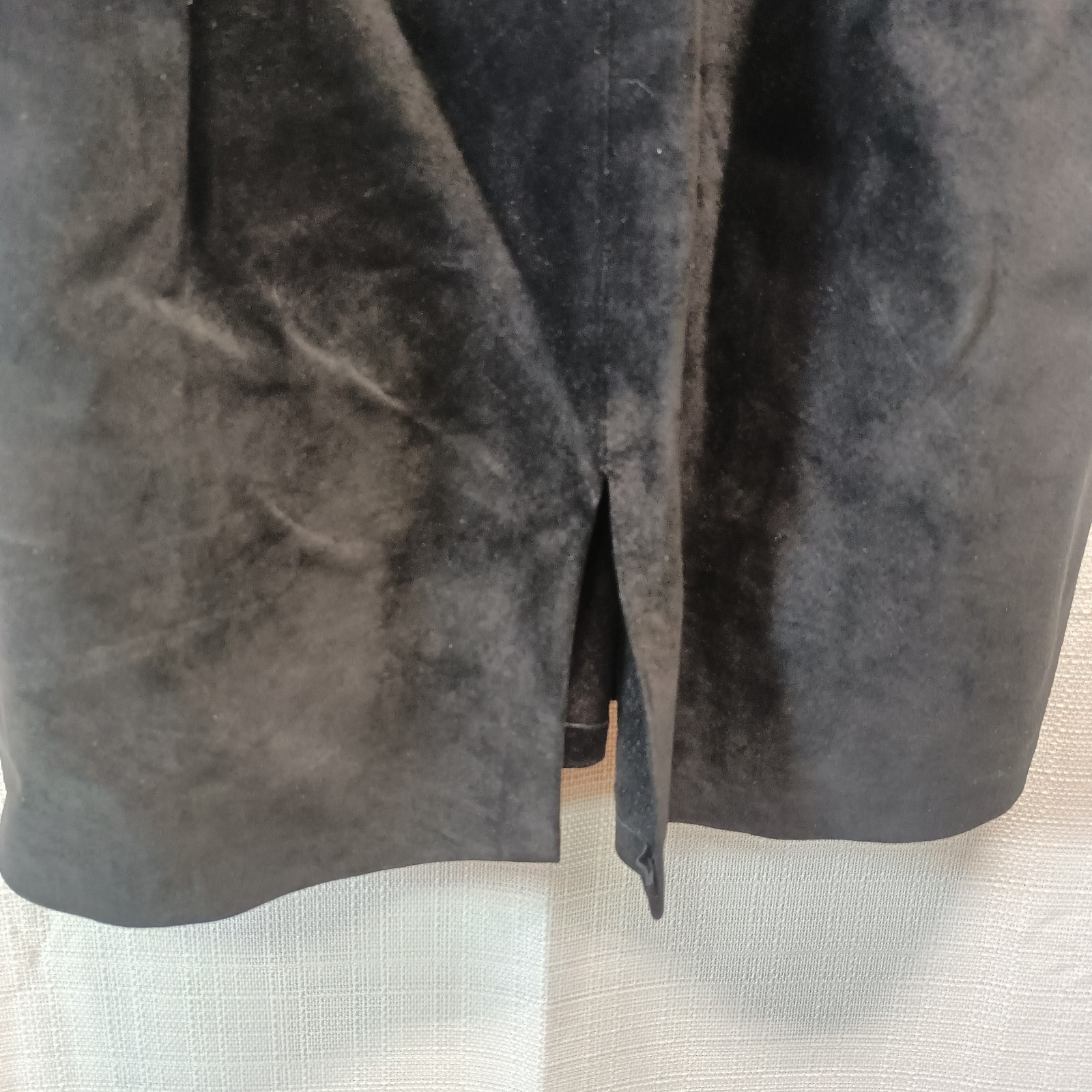 Vtg 90s Firenze Women’s M Black Leather Dress 3/4 Sleeve Back Zip Party Y2K