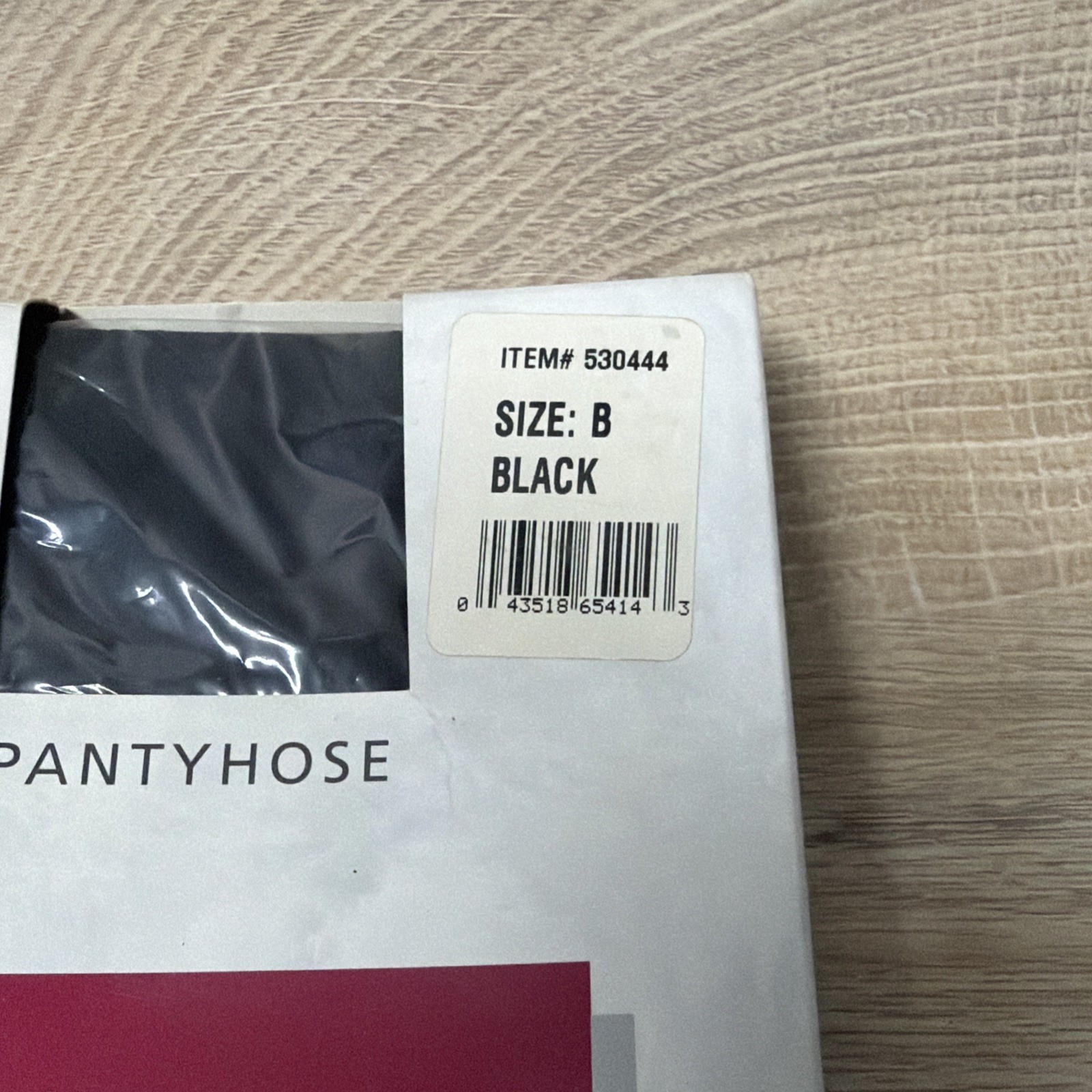 Vintage Jones Wear Pantyhose Black Size B Lycra Sheer Control Top 3 Pair New