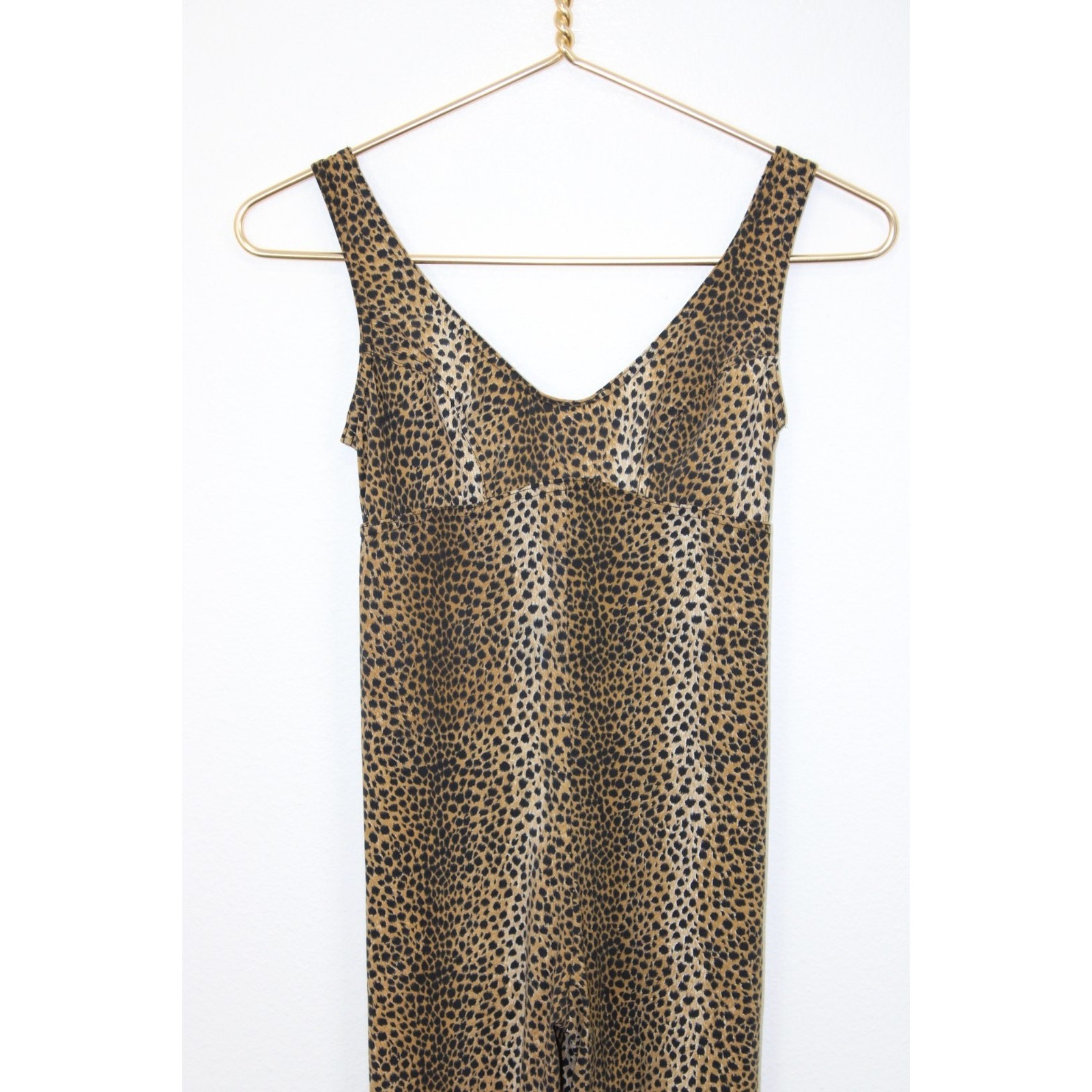 VTG 80s 90s Yvan & Marzia Paris France Leopard Cheetah Bodysuit Aerobics RARE