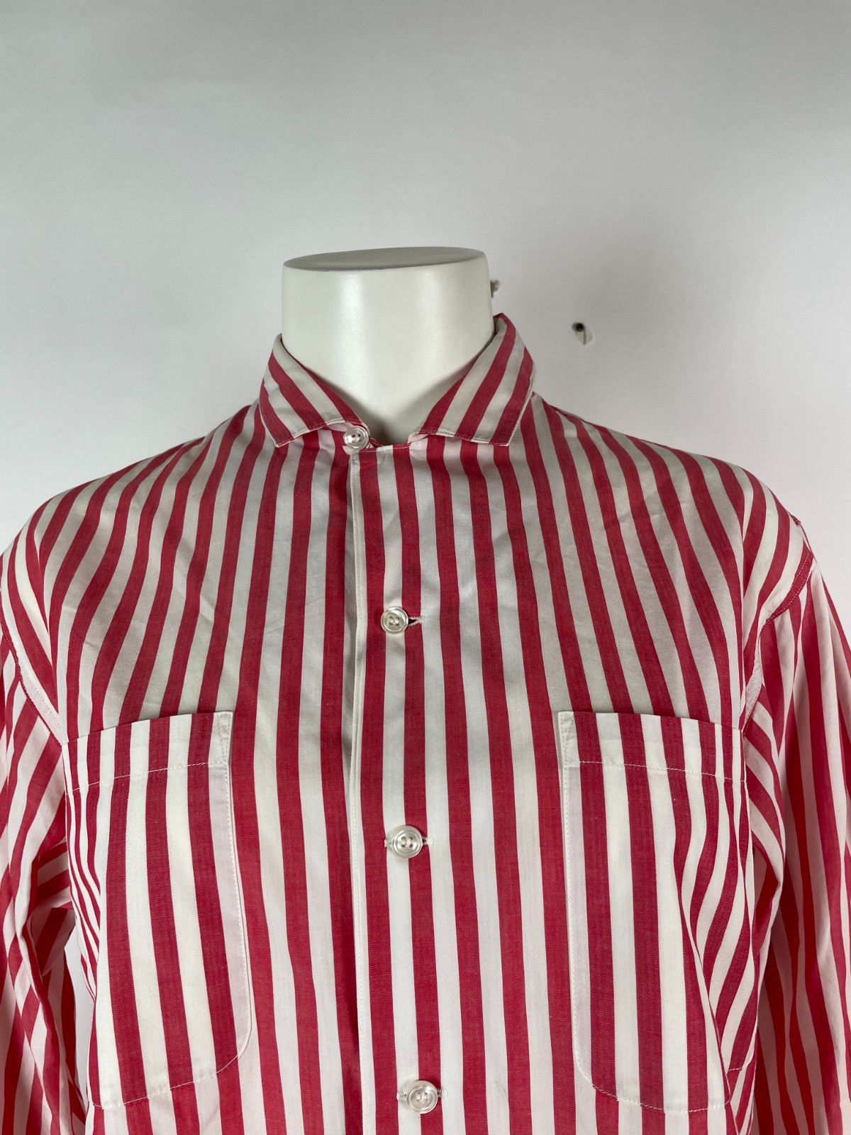 Vintage 80s Womens J.G. JG Hook Button Down Button Up 100% Cotton 12 Hong Kong
