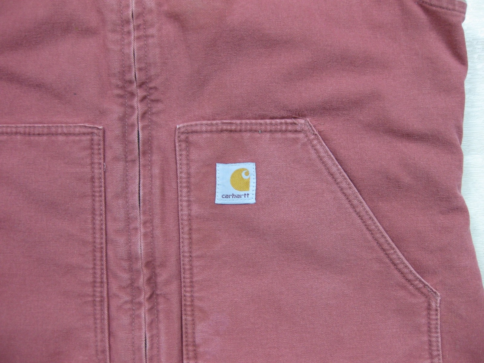 Vintage Y2K Carhartt Sherpa Lined Vest Women’s (L) WV001 VRS Rose Workwear