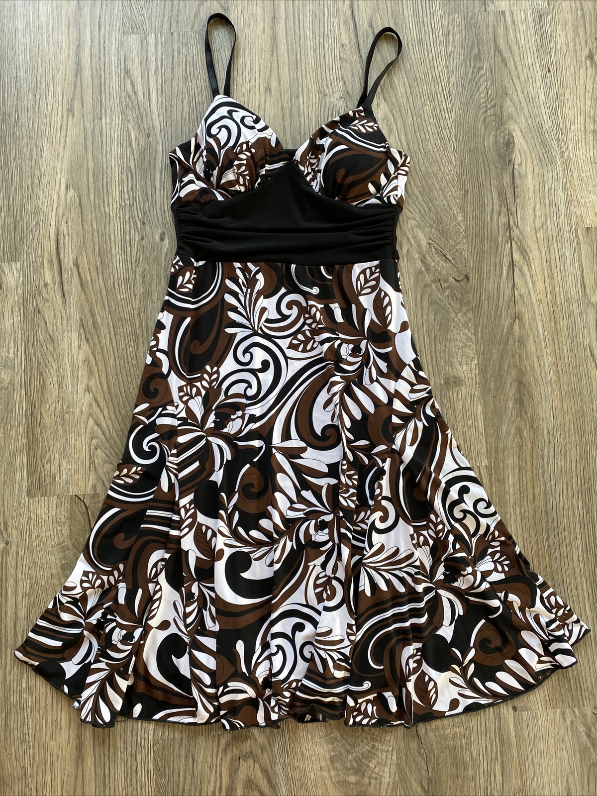 vtg y2k paisley print strappy dress sz s ❤️