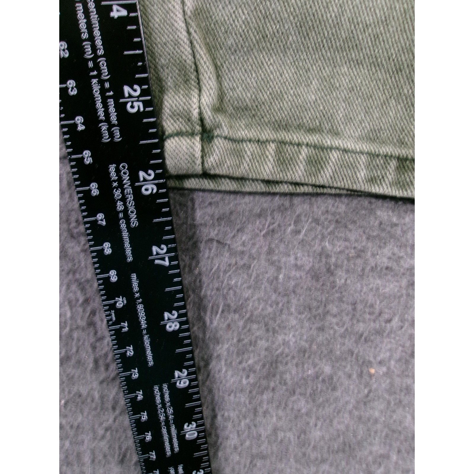 Classic Elements Woman Jeans Womens 26WP Petite Dark Green Vintage 80s Tapered R