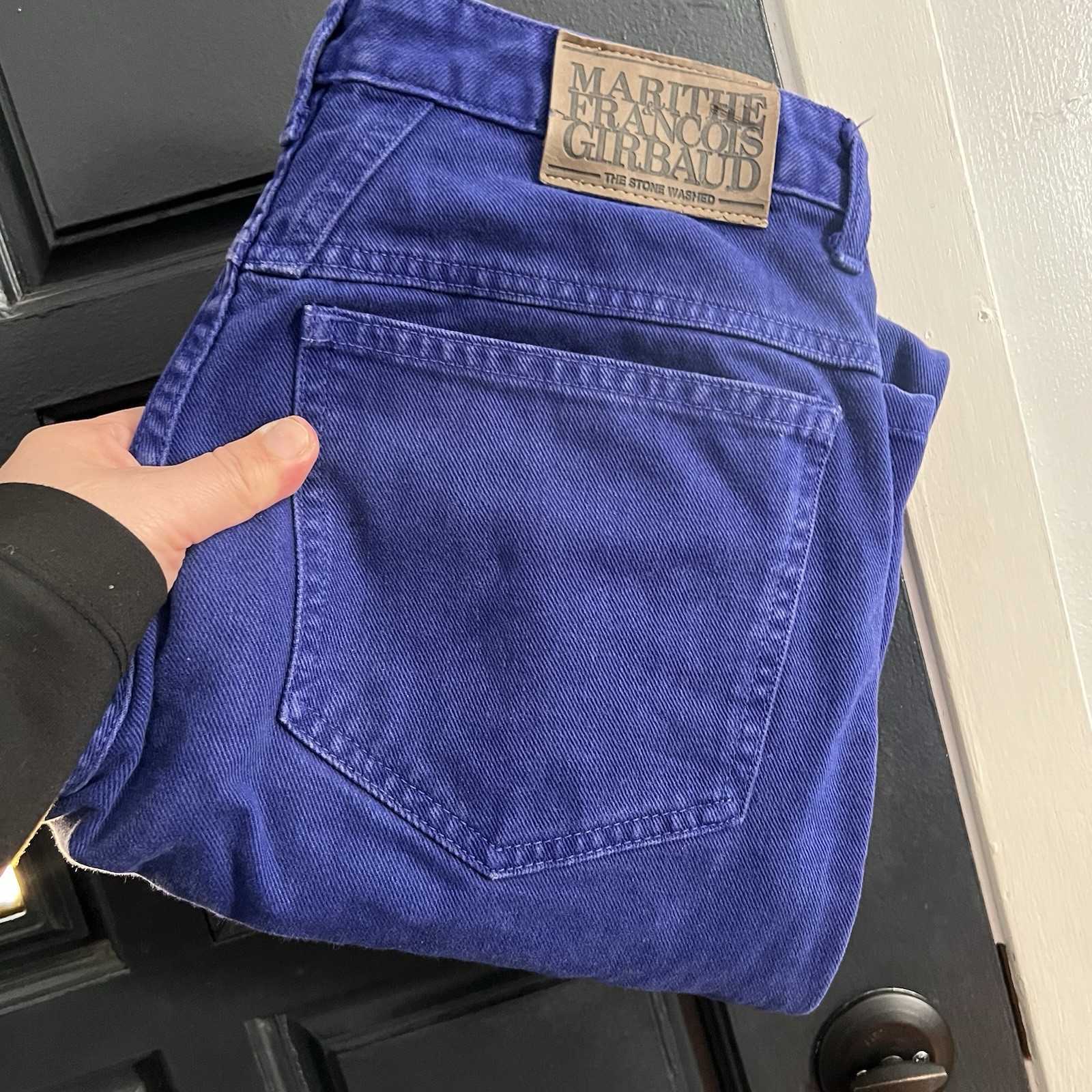 VTG Rare 90s Women’s Marithe Francois Girbaud Jeans Size 7/8 Purple/blue