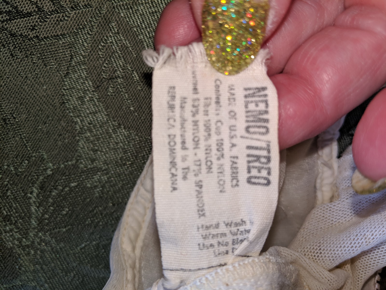 Vintage women’s bra cream Nemo/Treo 34 A/B