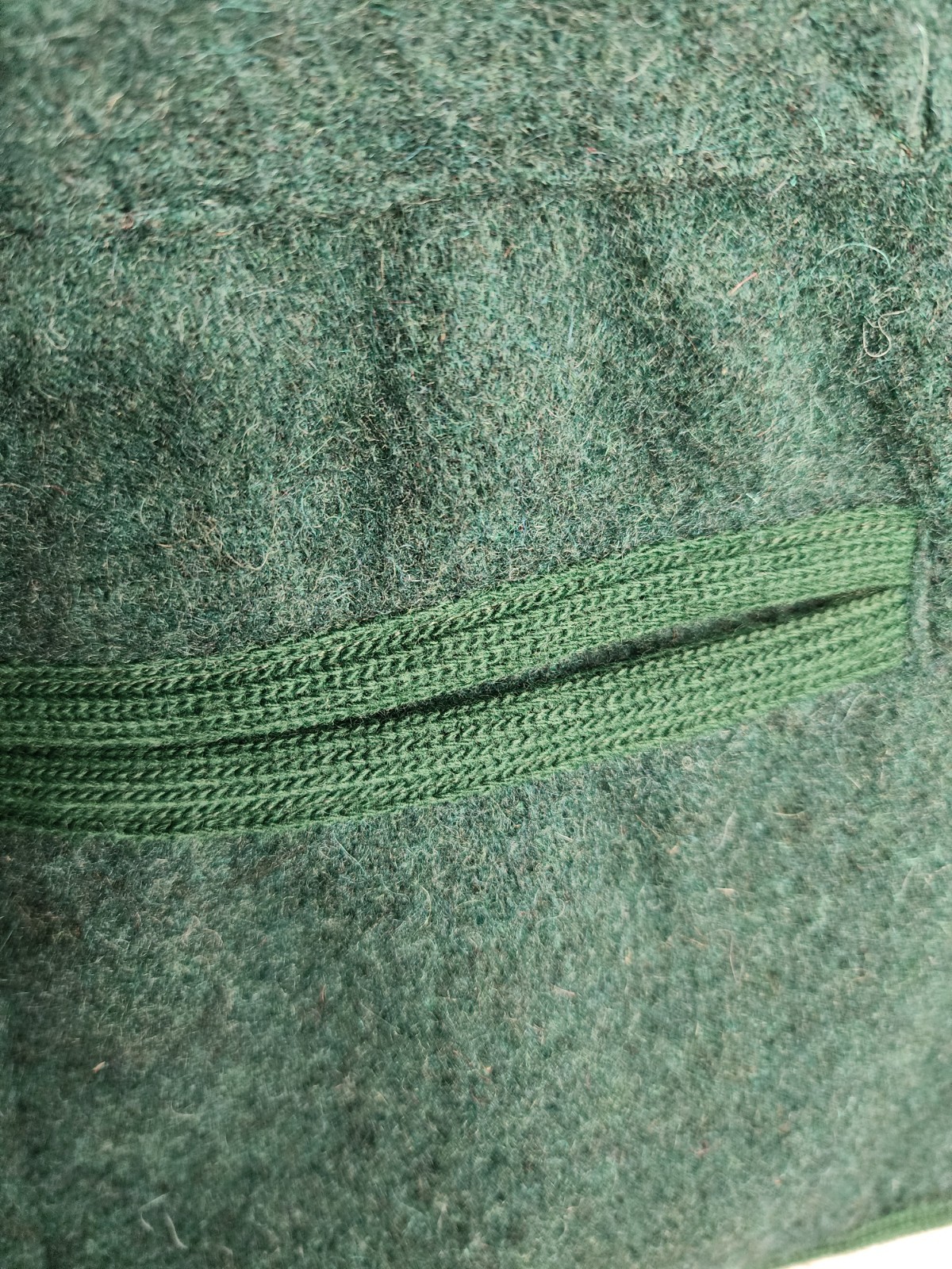 1980s Daniel Hechter Paris Vintage Wool Mohair Blazer Jacket in Green Size L