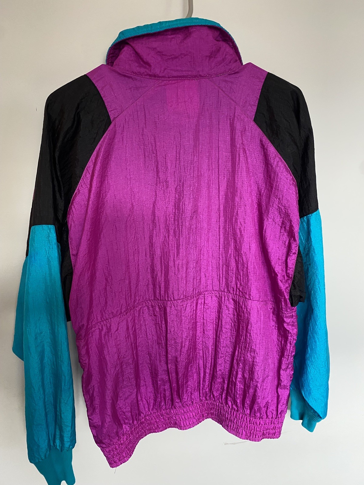 Sunbuster Vintage 80s Blue & Purple Athletic Windbreaker Jacket size M