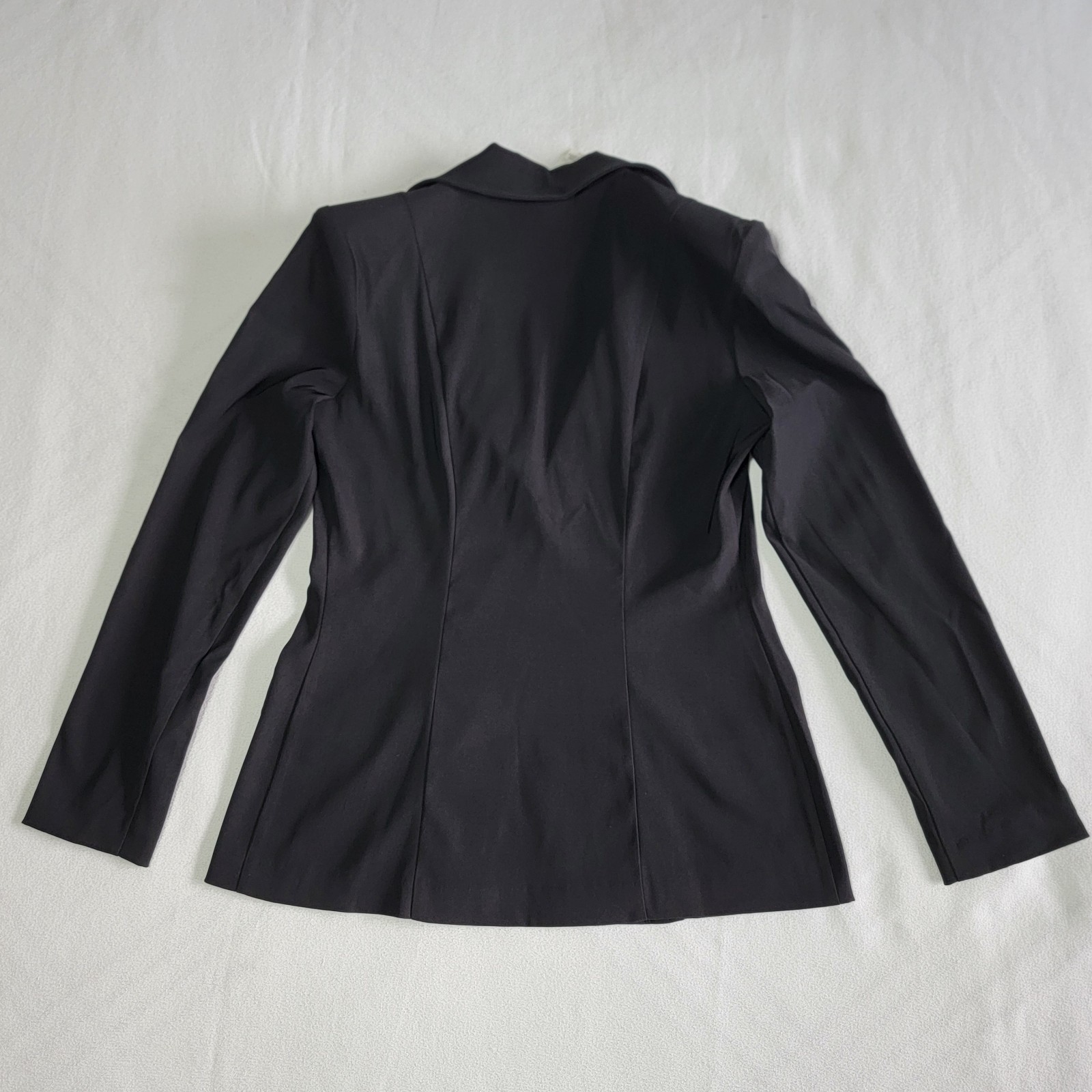 Vintage City Triangles Black Blazer 90s Y2K Office Siren Corpcore Fitted Size 9