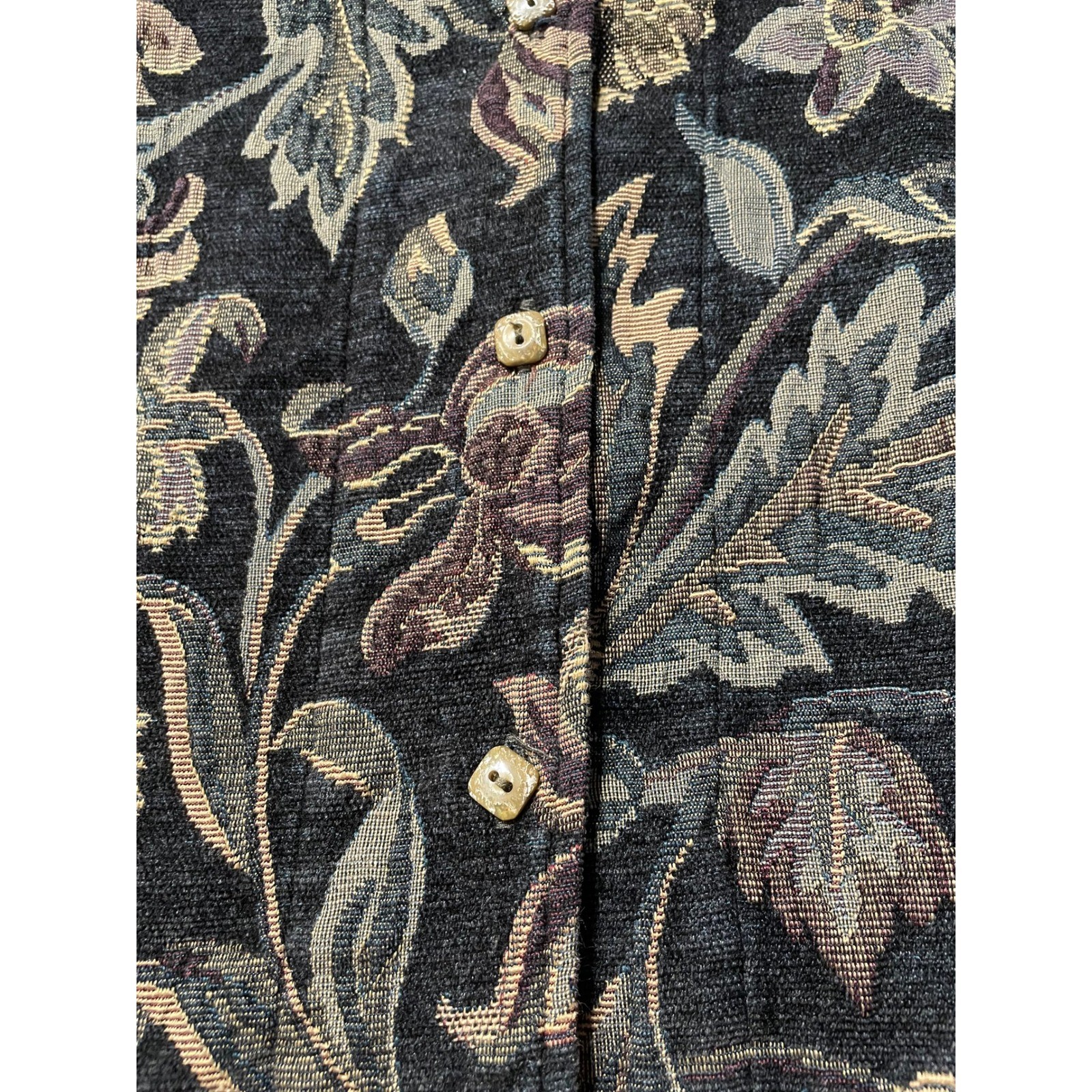 Vintage Coldwater Creek Tapestry Jacket Size 1X Artsy Art to Wear Made in USA