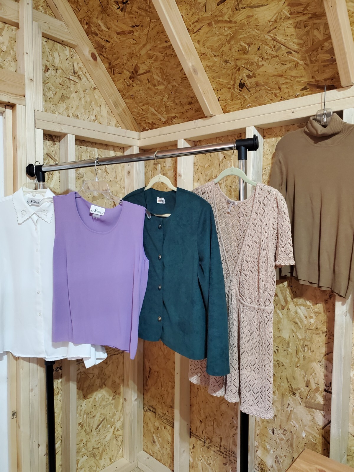 Lot of 5 Vintage Women By N Touch Etc Size XL BLOUSES 4 and 1 Bathing Cover
