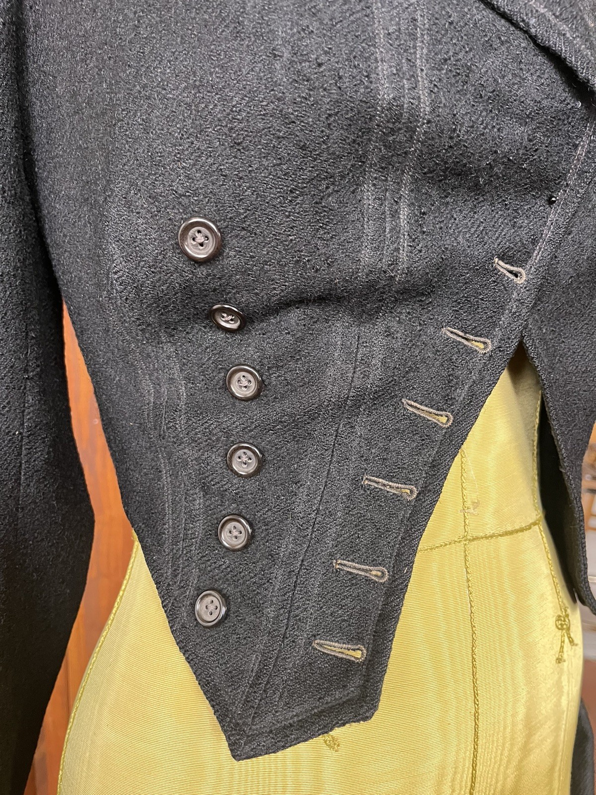 Antique Victorian Late 1800s Carson, Pirie, Scott & Co Black Wool Riding Jacket