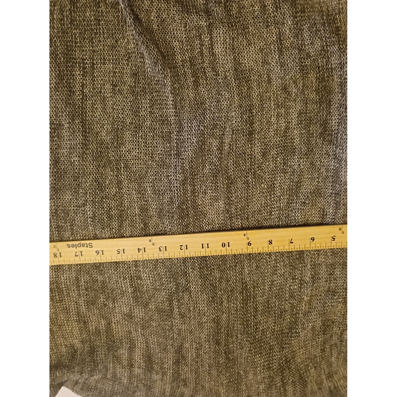 Christopher Fischer Open-Front Knit Cardigan Sweater – Olive Brown Linen Sz L