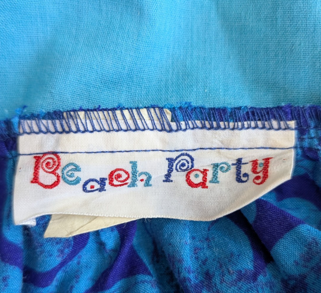 Vintage Beach Party ’60S ’70S Halter Maxi Dress S/M Hawaiian Print