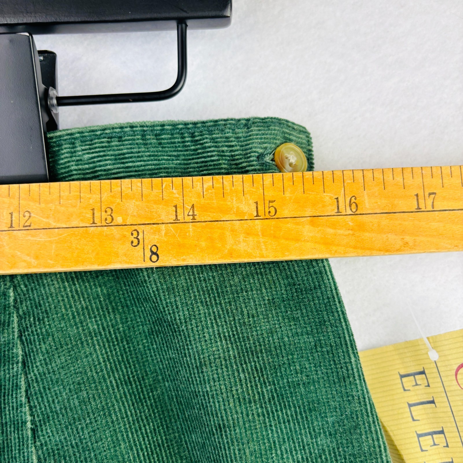 Classic Elements Women Sz 14 Green Corduroy High Waist Pleated Pants 90s VTG NWT
