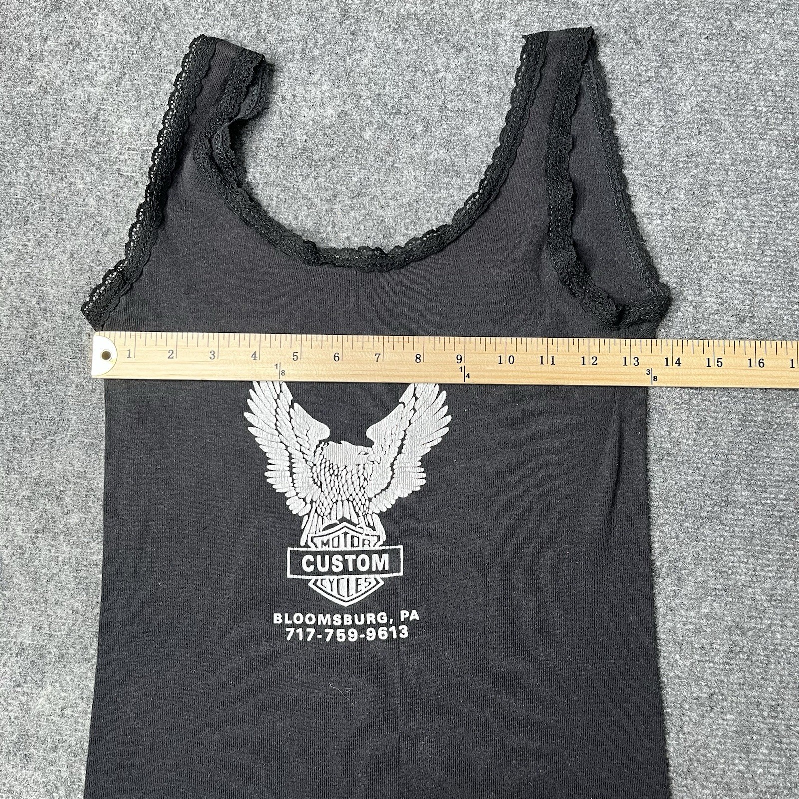 Vtg Harley Davidson 3d Emblem Tank Top 1980s 80s Biker Tee Womens
