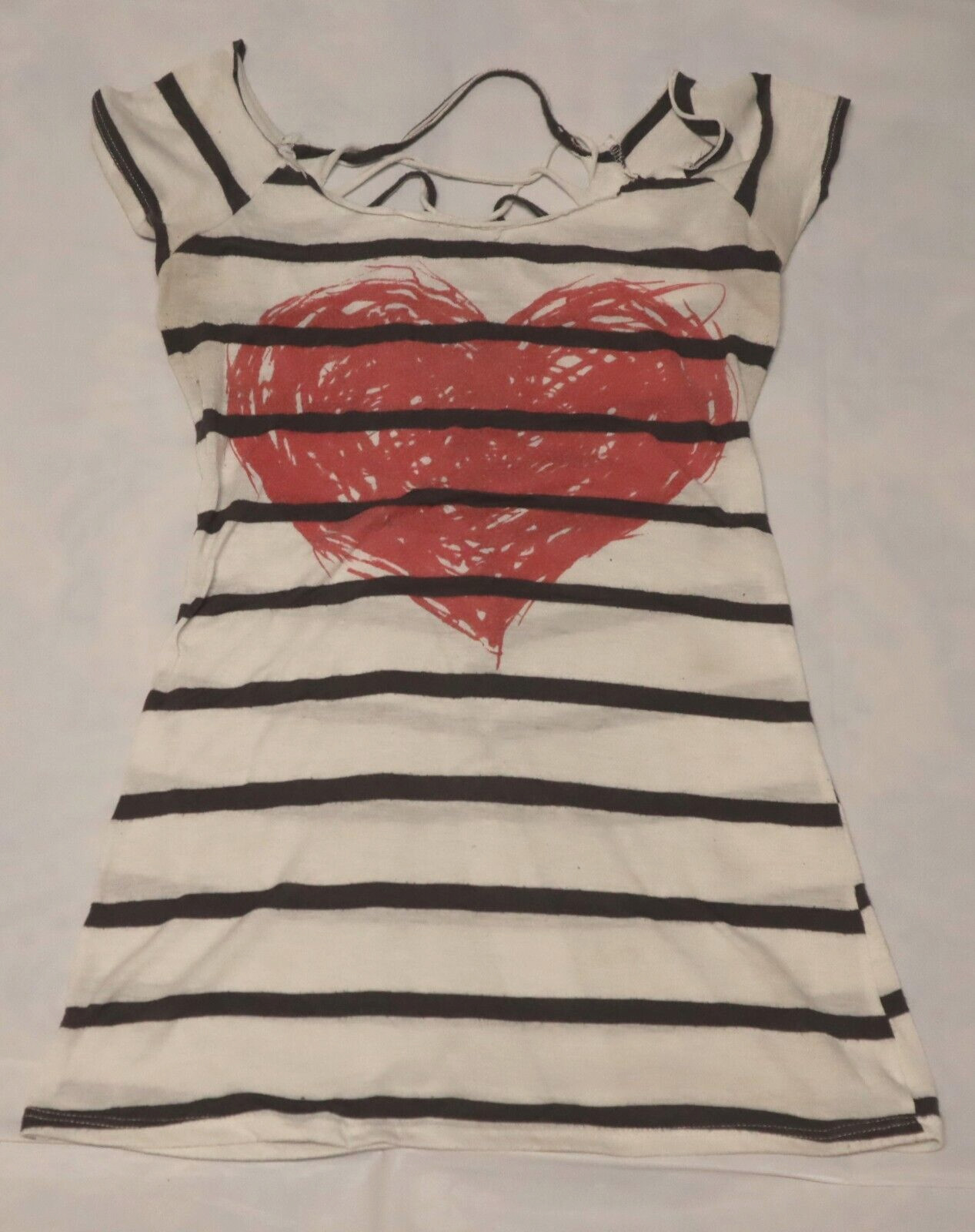 Vintage 1990s short sleeve womens striped t shirt size S (check measurements)