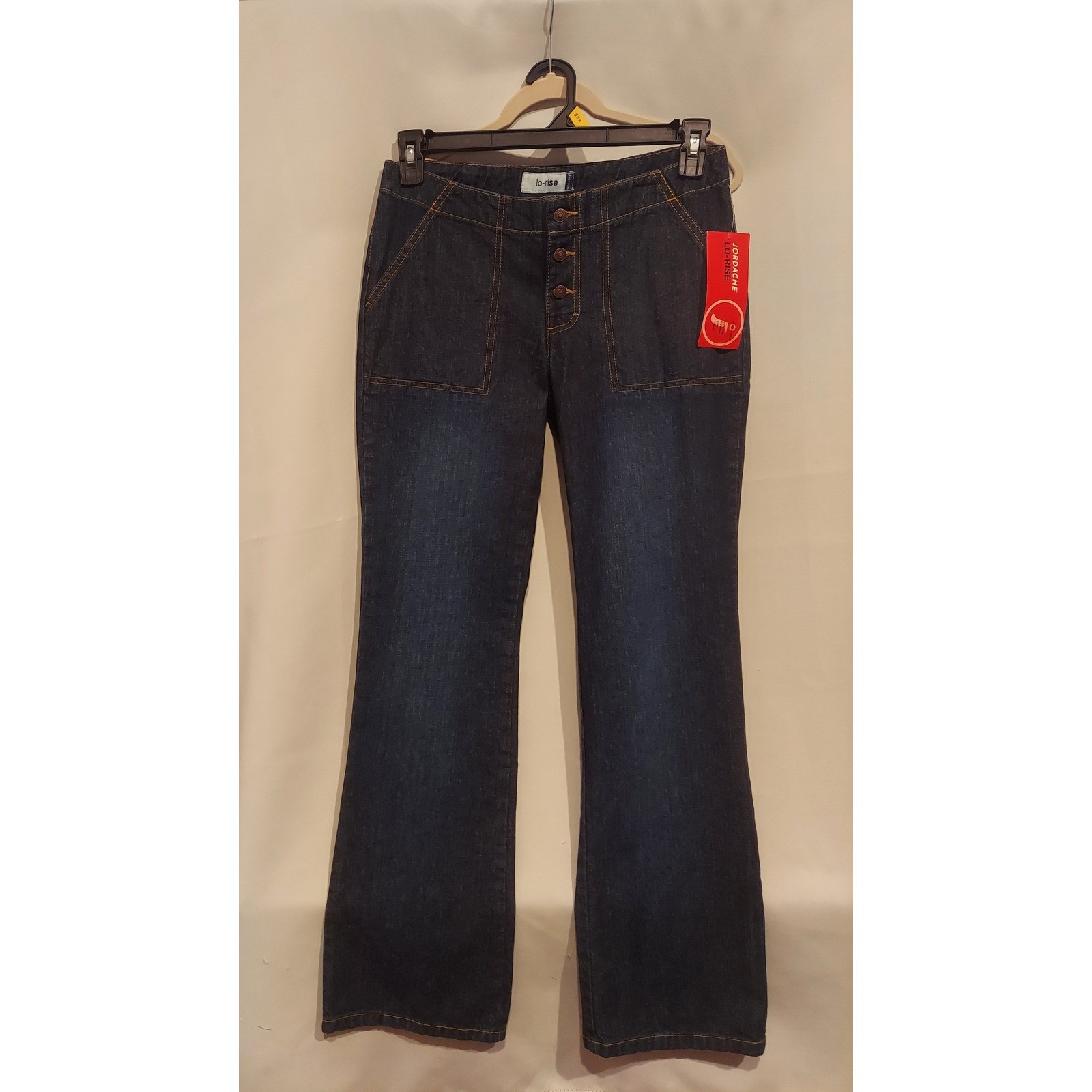 Jordache Womens Vintage Y2K Lo-Rise Button Fly Flare Jeans Size 9/10 NWT