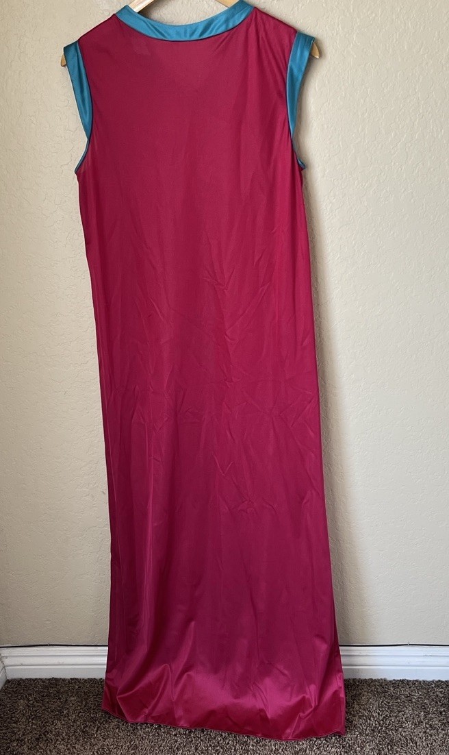 Diane Von Furstenberg Vintage Pink & Blue Nightgown