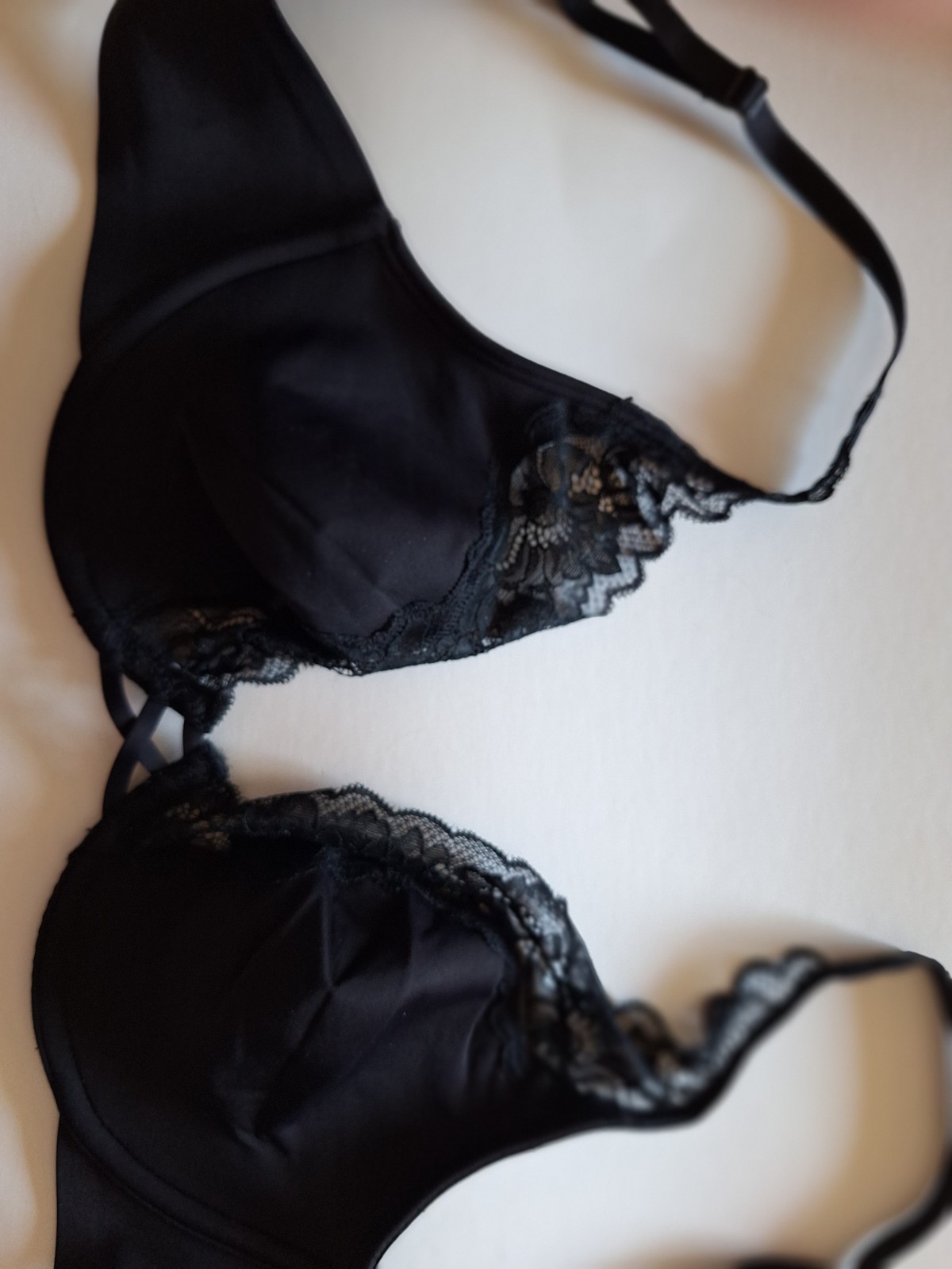 SOMA bra Unlined black lace 36 B New