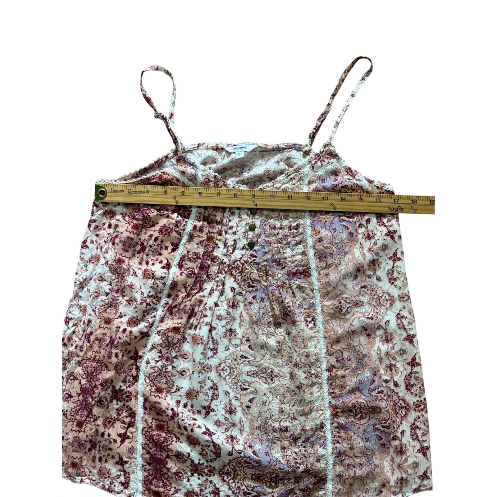 Cottage Core Boho Cami’s Rayon Flowy Floral Feminine Sonoma Sz Small Lot of 2