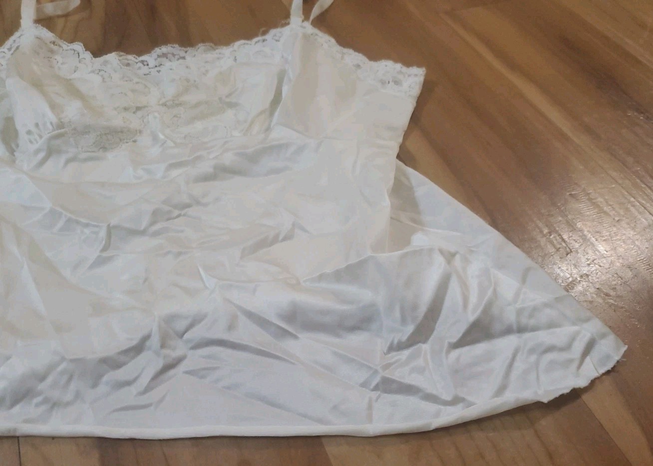 Vintage Panties and Cami Cutter Lot Of 9 Nylon Granny Shiny Lace ALL FLAWED