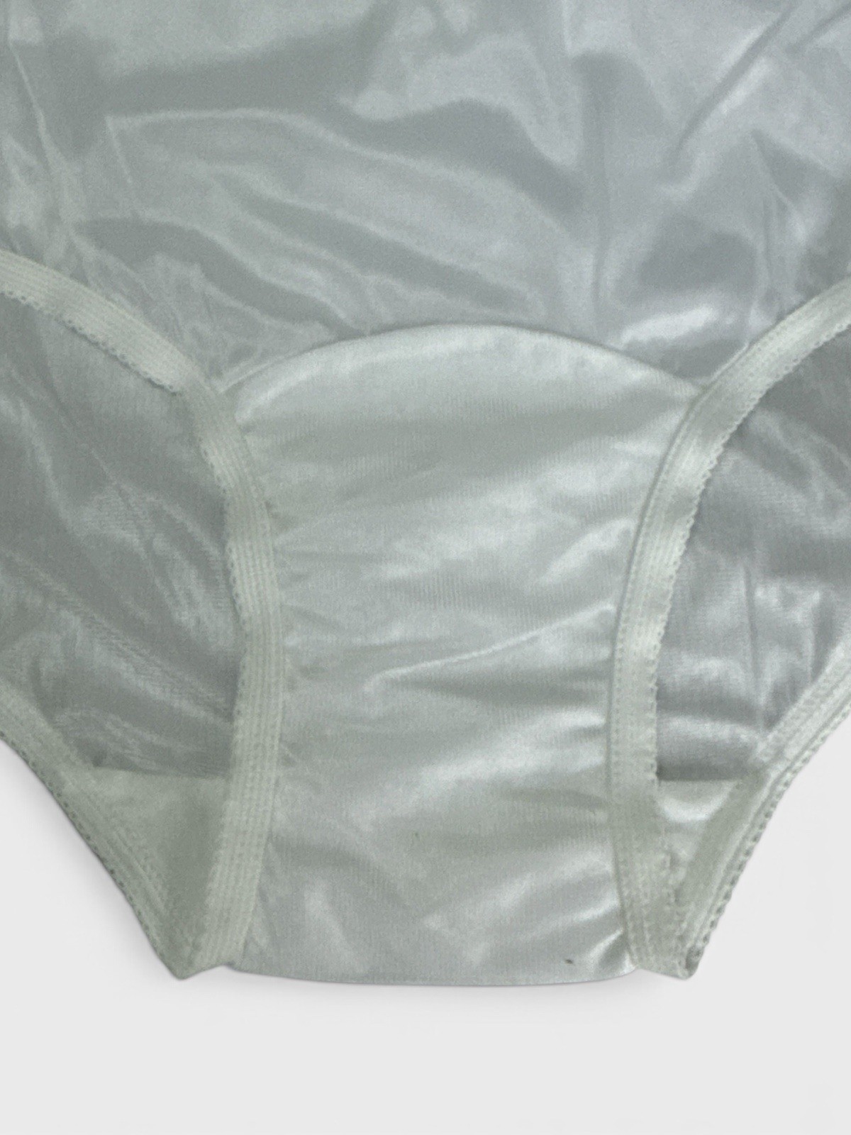 Vintage Vanity Fair Nylon White Panties Lace Detail Size 7 New With Tags