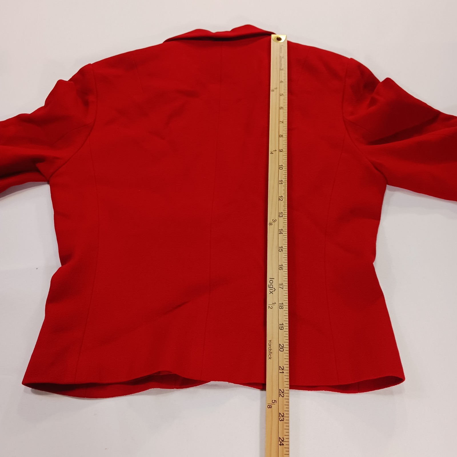 Vintage I. Magnin David Hayes Women’s Red 100% Pure Wool Blazer Jacket Size 14