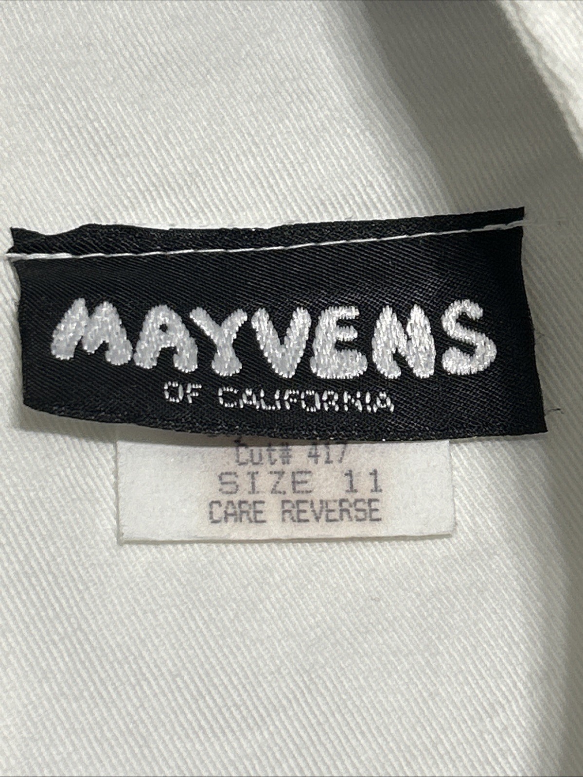 Mayvens Women’s Ivory VTG 1980s Sailor Stewardess Belted Party Dress Size 11
