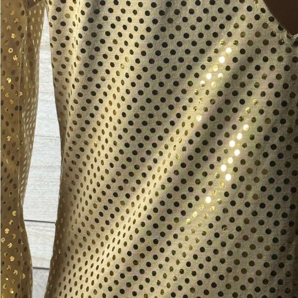 Express, Gold Foiled Dot Vintage Dress. Size Small. Great Condition. Holiday
