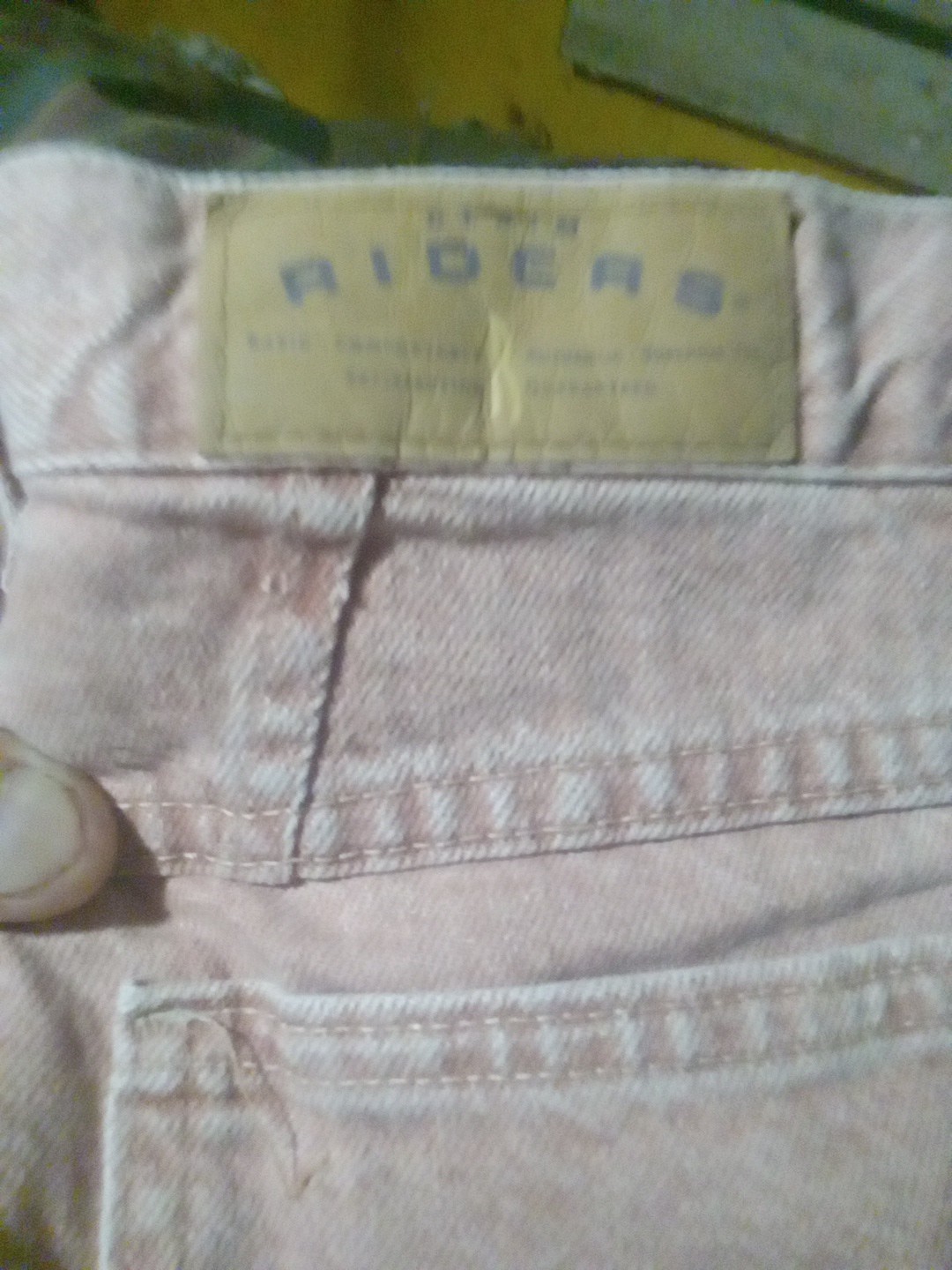 Med 14 Riders Denim Shorts Misses Original Lee Paprika Color (Pink) VTG Y2K New