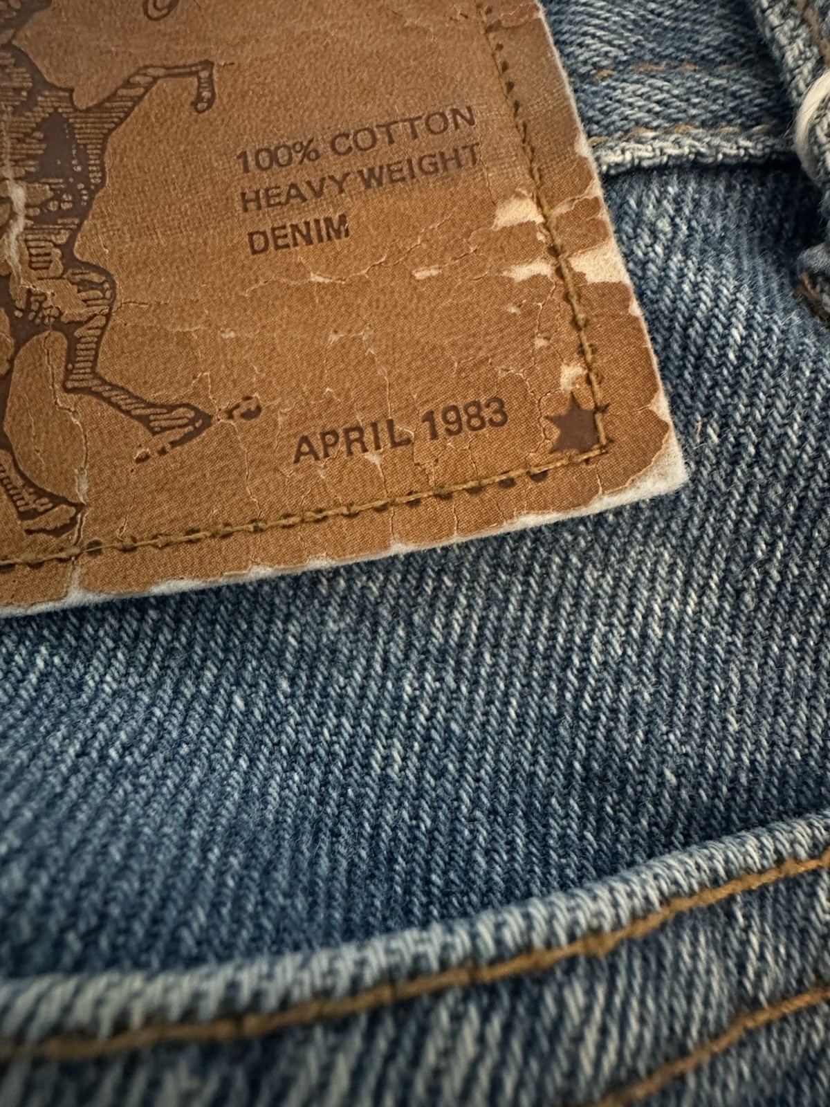 EUC Vtg Women 80s April 1983 Gasoline Blue Jeans High Rise Denim Ankle Junior 3