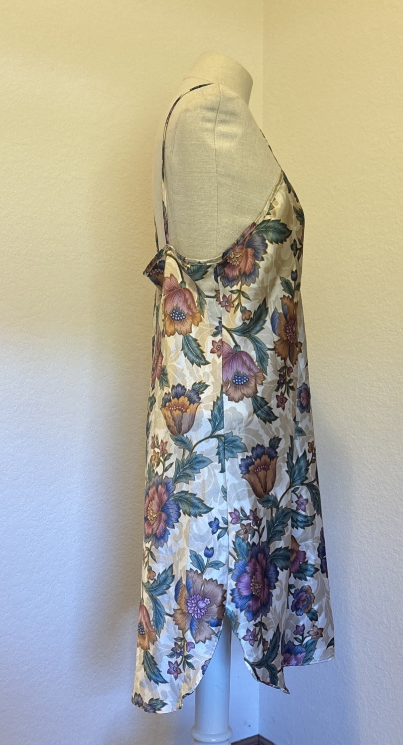 Dentelle Vintage Y2K 90s Floral Sz Large nightie Made in USA 13