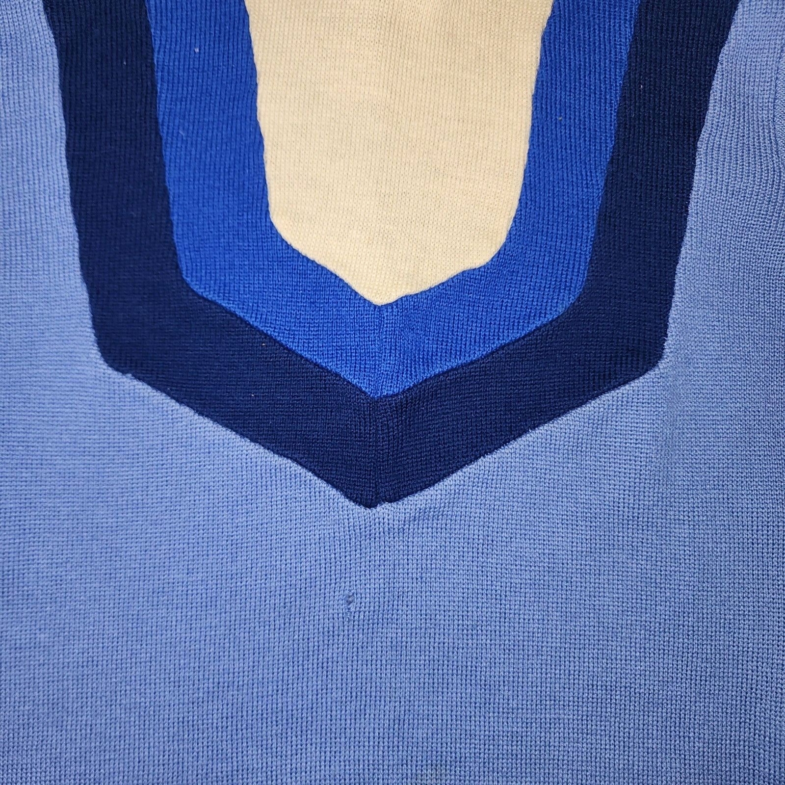 Vintage 70’s Elho Sportswear International Blue Turtleneck Sweater Size S