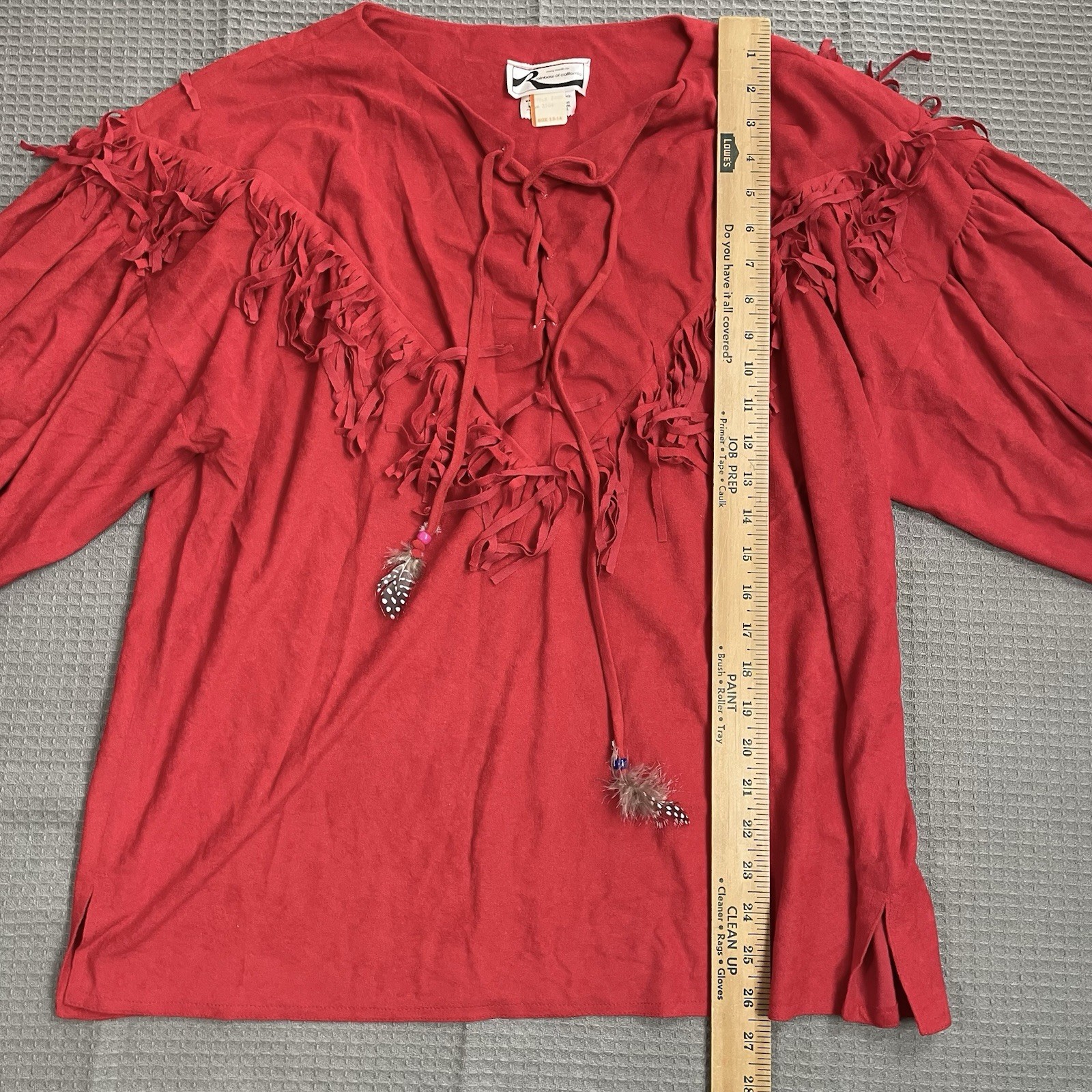Vintage Native American Style Outfit 13-14 Mary Martin Rainbow Of California
