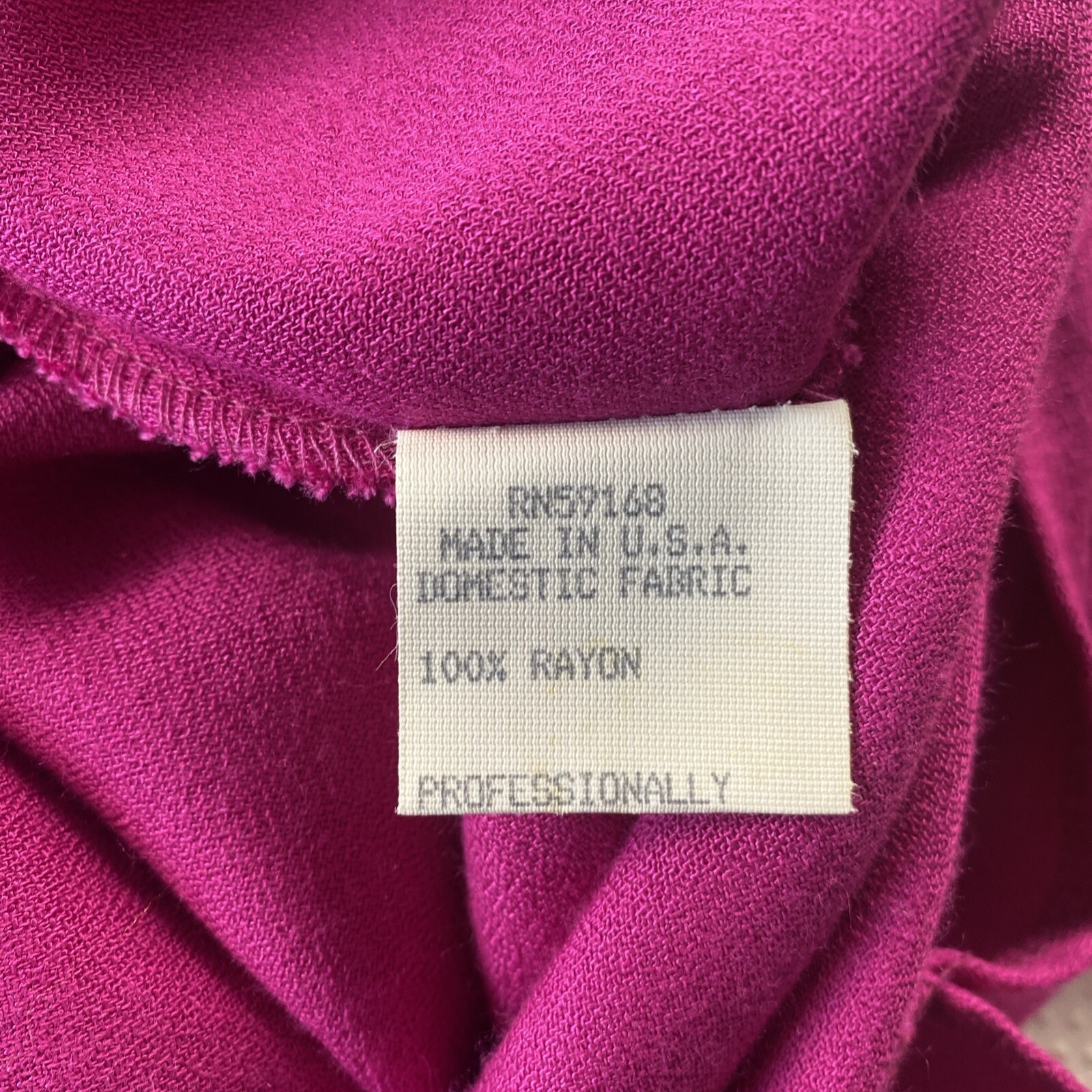 Vintage NWT KAREN KANE Designer Pocketed Wrap Dress Red Pink Size 6 RN59168