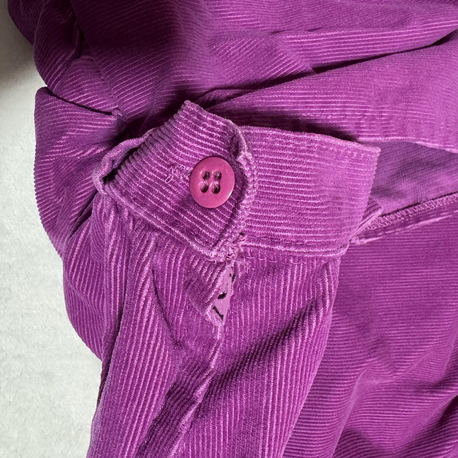 Vintage OshKosh Bgosh Purple Corduroy Pinafore Jumper Dress Midi 9 Cottagecore