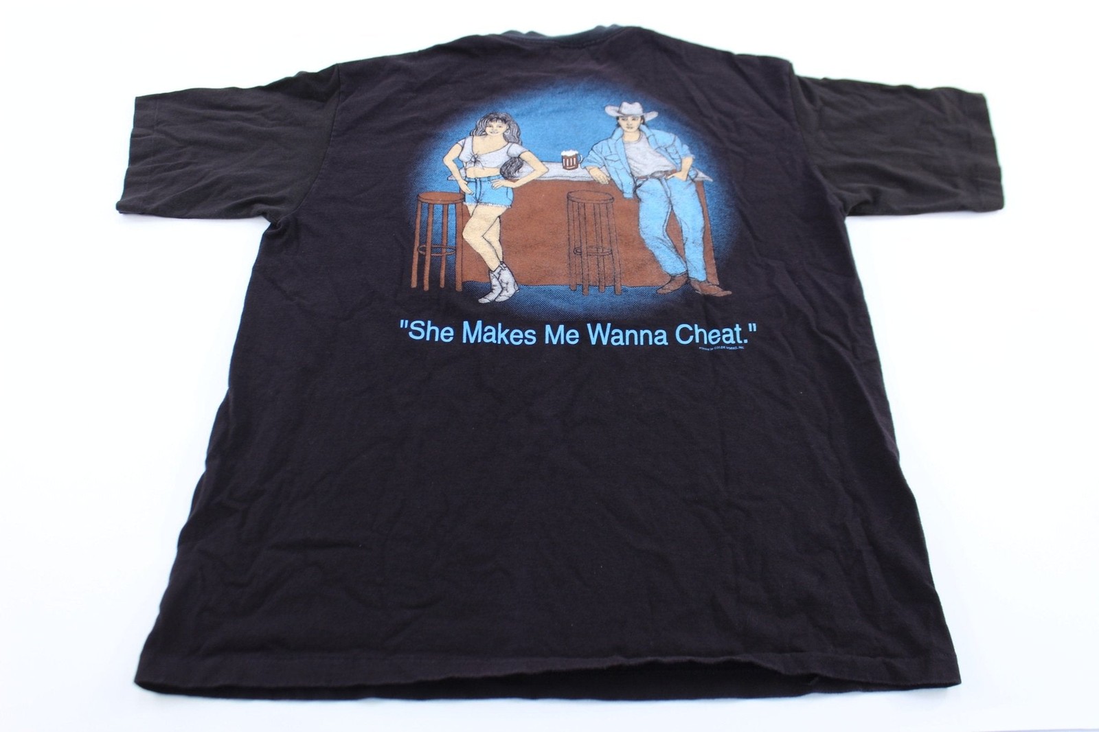 90’s James Ray Murphy She Makes Me Wanna Cheat T-Shirt