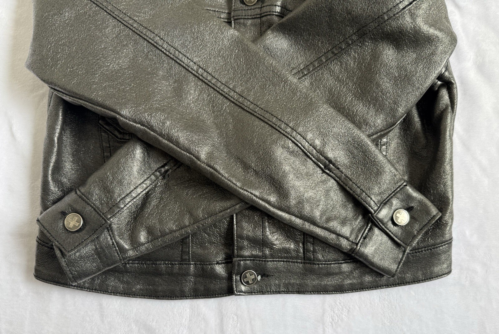 Vintage Y2K Vintage Dr Martens Air Wair Waxed Jacket Silver Gray Size Large