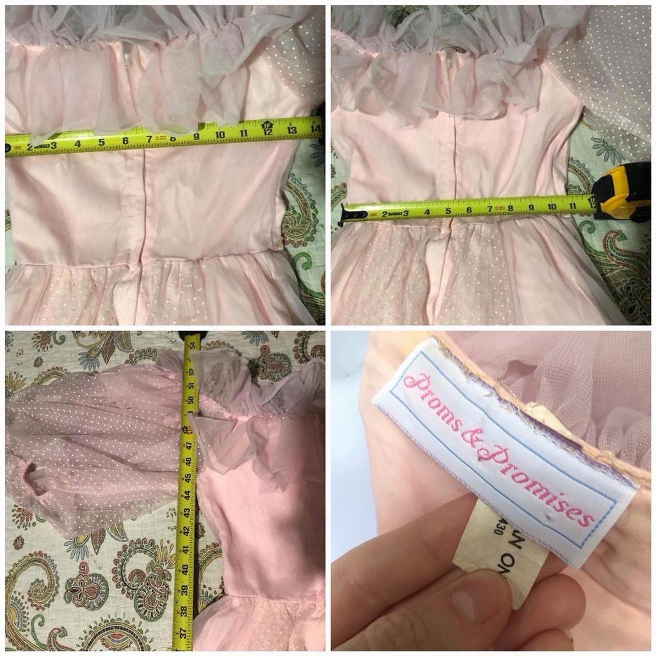 Vintage 1970s Pink Swiss Dot Southern Belle Wedding prairie Princess Dress