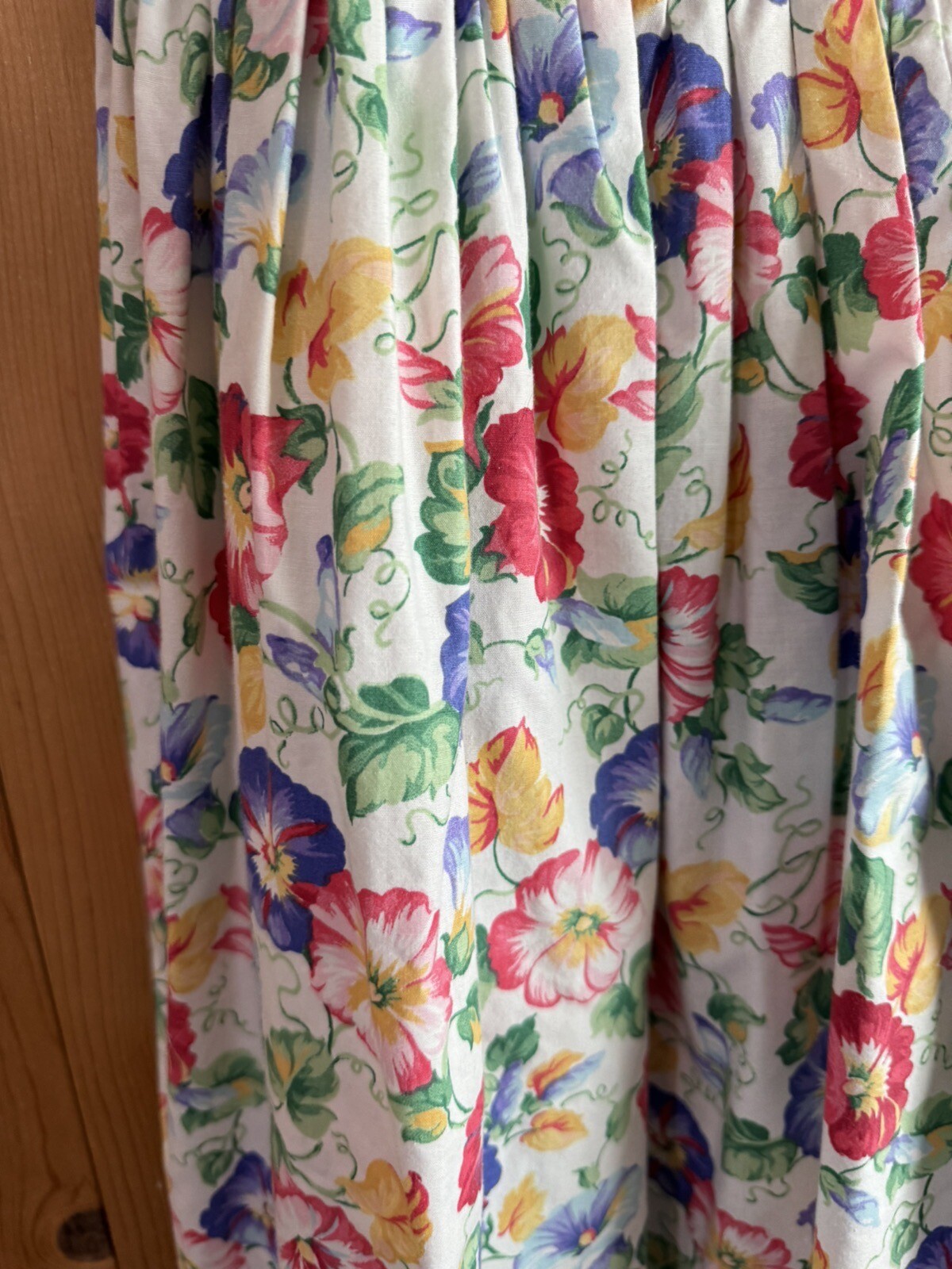 1990s VTG Morning Glory EASTER PRARIE Dress Girls Sz S 7-8? Huge Bow 28/23