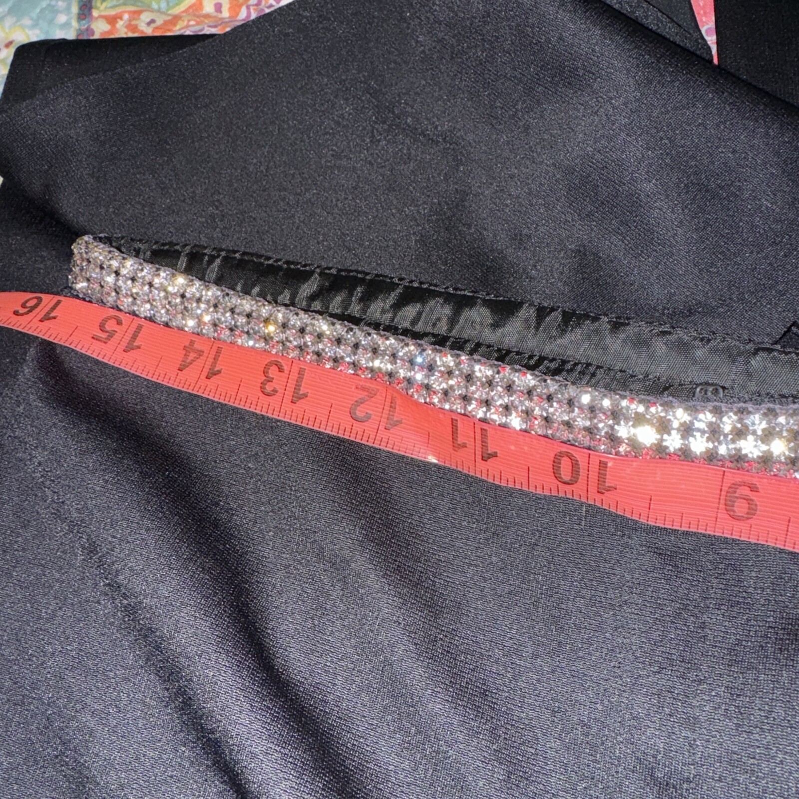 Vintage Moda International women’s 90 Low Rise Jewelry Waist Band Fairly Size 12