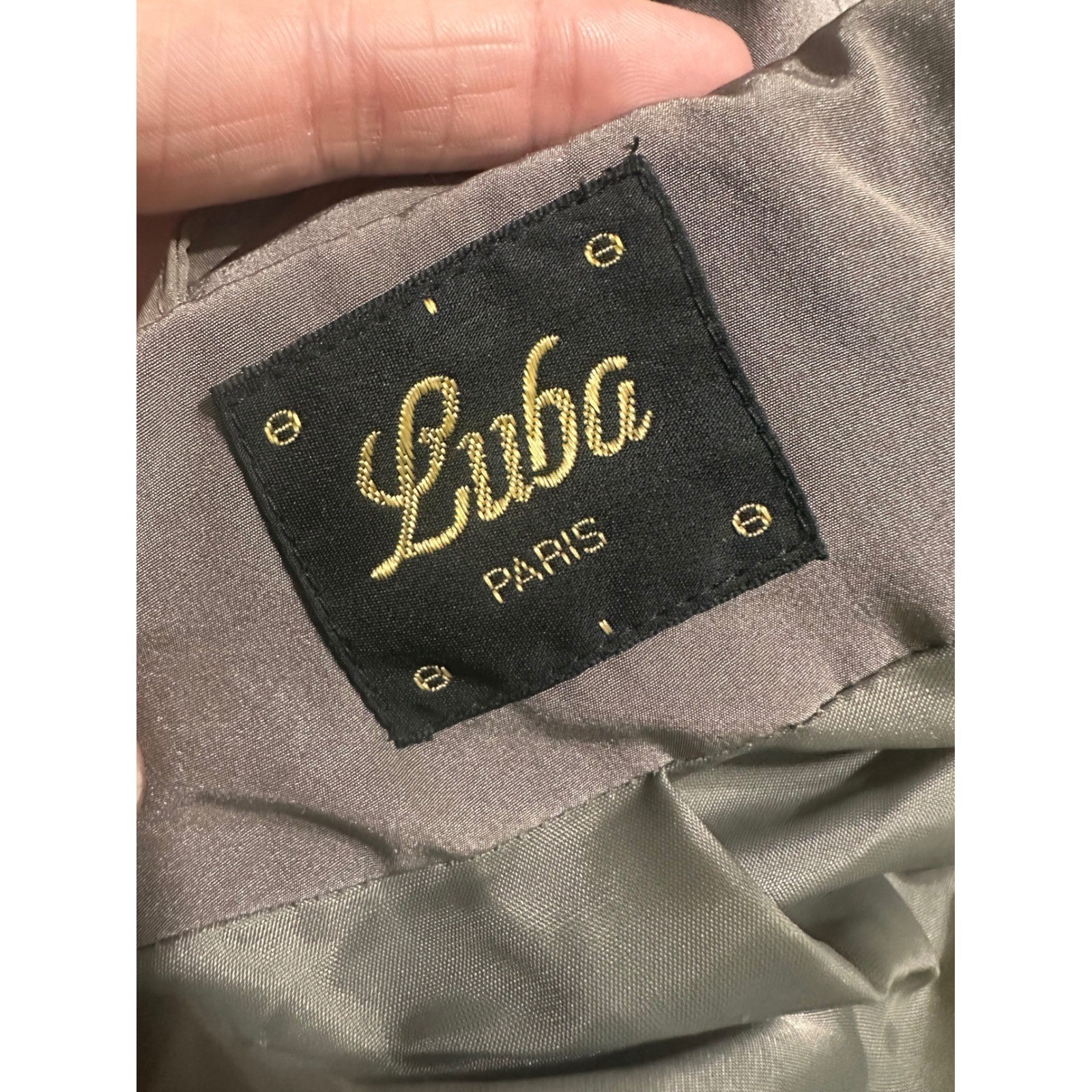 Luba Paris Vintage Taupe Brown Maxi Duster Trench Coat Button Front Romania
